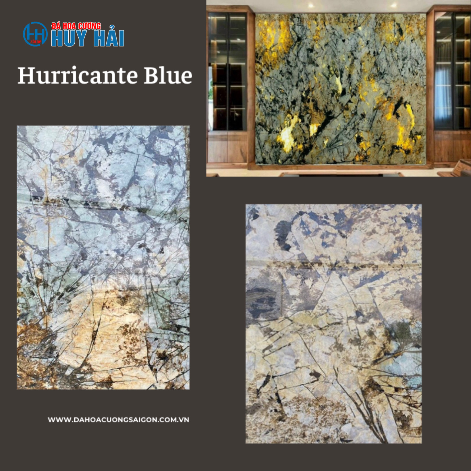 Các hạng mục của đá Hurricante Blue